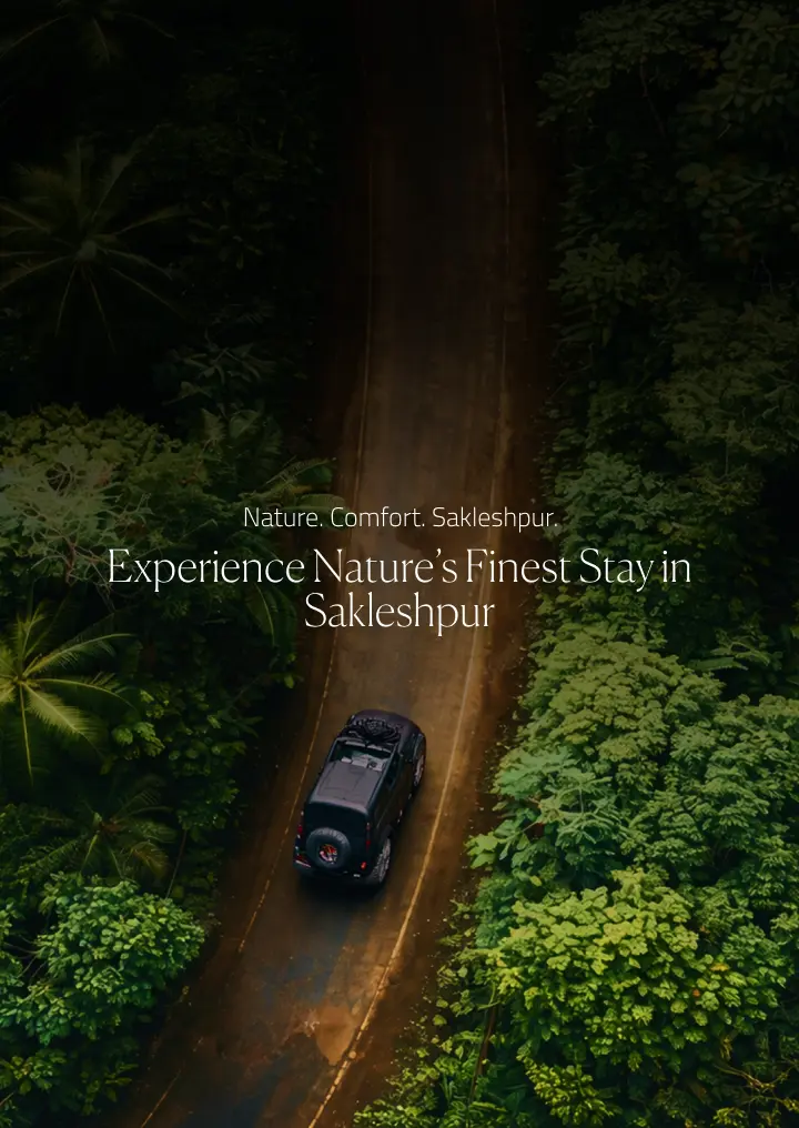 Nature resort in the green hills of Sakleshpur